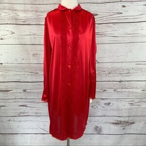 Nancy King Lingerie red nightgown NWT vintage